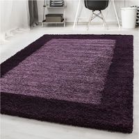 Tapis shaggy contemporain rectangle Ximoz Violet 240x340