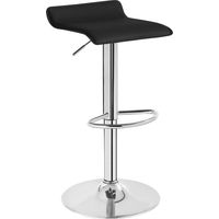 WOLTU 1x bar stools Faux Leather Kitchen stools barstools Cream Seat Adjust 62-84cm Black