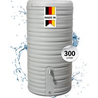 GARANTIA NORDIC 2in1 Regentonne 300 Liter steingrau inkl. Pflanzschale