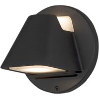 Konstsmide Hild Applique murale extérieure moderne 2x GU10 noir, IP44