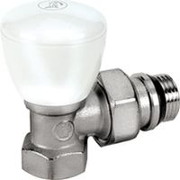 Giacomini – Robinet équerre simple réglage GxB 1/2” x 1/2” – Ø 15 x 21 mm – Joint auto-étanche – R5X033