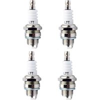Lot de 4 bougies d'allumage L7T Universelles de Rechange l7t Bougie Tronconneuse Bougie D'allumage Remplacemen pour Tondeuse à Gazon Moteurs à 2 Temps