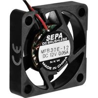 Sepa MFB30E12 ventilador axial negro 12 V DC industrial