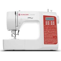 Maquina de coser 200 programas de puntadas color rojo