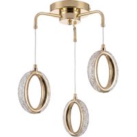 Ceiling Lamp Chandelier Toolight G176-3Cp Gold Gold Led