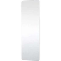 Easy-to-remove self-adhesive wall mirror, impact-resistant PET resin mirror plate, wall-mounted safety mirror for interior decoration (H 150 x W 50 cm)