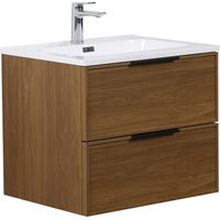 Badplaats Meuble de salle de bain Luxor 60 cm - Noyer - Meuble l