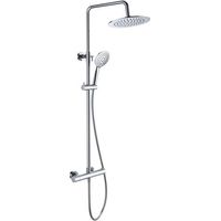 Colonne de douche Calipso mitigeur thermostatique corps froid, sécurité anti-brûlure, finition chrome