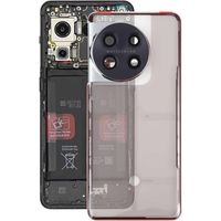 Cache-batterie avec contour de caméra pour OnePlus 11 (Couleur : Transparent)