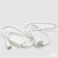 EDG Enzo De Gasperi Cavo Elettrico per Cascata 150 Cm IP44 White