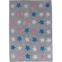 Tapis enfant fait main en coton 160x230 multicolore rectangle