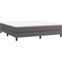 Boxspringbettgestell Grau 180x200 cm Kunstleder vidaXL
