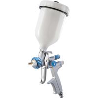 Pistola aerografo vernice ugello 1.3 mm serbatoio superiore 600 ml Fervi th601a