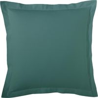 Taie d’oreiller percale de coton made in France Vert emeraude 50x70 cm