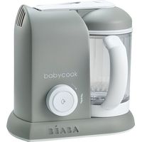 BEABA, Babycook Solo, Robot per bambini 4 in 1, Cuocitore, Frullatore - Grigio