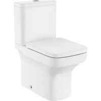 Inodoro completo con taza compacta de salida dual con tanque inferior y con tapa de caída amortiguada DAMA - ROCA