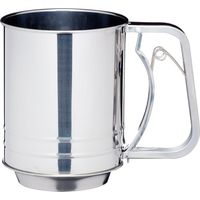 Tamis de Farine Acier Inoxydable,Cuisson Tasse de Tamis,Passoire à Farine,pour Filtrer Farine,Sucre en Poudre,Cacao en Poudre,capacité de 250 grammes
