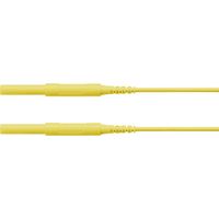 Schützinger Puntali di sicurezza Spina 4 mm Spina 4 mm 100.00 cm Giallo 1 pz.