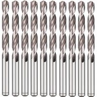 10 Forets Hélicoïdaux HSS DIN 338 RN - Pointe Fendue - Aciers 135° D. 6.3 x Lt. 101 x Lu. 63 x Q. 6.3 mm x Z2 - Diamwood