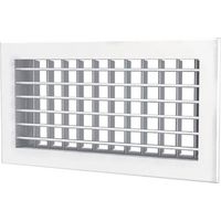 Griglia mandata bifilare 400x200 bianca