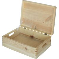 Caison à jouets en bois Maxine avec couvercle
