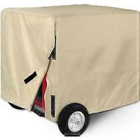 SZTXJ Wasserdichte Universal-Generatorabdeckung 26x20x20 Zoll/32x24x24 Zoll/38x30x28 Zoll - Für die meisten Generatoren von 5000-10000 Watt, SCHWARZ BEIGE 26x20x20 Zoll
