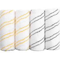 Jeu de 4 rouleaux en microfibre pour nettoyeur de sol électrique – Compatible Karcher FC7 FC5 FC3 FC3D – Lavables en machine à 60°C