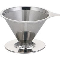 Stainless Steel Coffee Filter Pour Over Funnel Brew Drip Tea Metal Mesh Basket Tool Reusable Kitchen