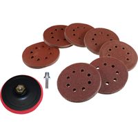 70 Klett Schleifscheiben 125mm Mix 8 Loch + Schleifteller