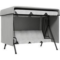 Gartenmöbelabdeckung Abdeckung Schutzhülle für Outdoor-Möbel, 215 cm x 155 cm x 150 cm, Grau