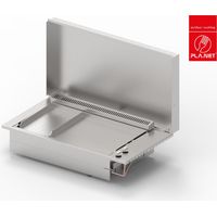 Plancha PLANET à gaz pour cuisine d'extérieur - OASI 80MIX 26 Lisse - 55 Lisse - 3 brûleurs - Inox 304 Alimentaire - Couvercle