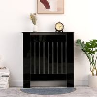 High Gloss Black Vertical Slats Small-78x19x82cm(WxDxH)