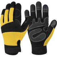 Men's Garden Gloves, Men's Work Gloves, Work Gloves with Handle, L