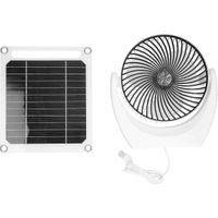 Kit de ventilateur solaire portable 6W avec panneau solaire, panneau solaire monocristallin en silicium et panneau solaire multifonctionnel