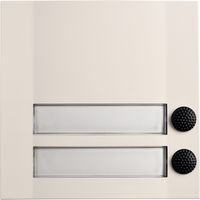 Grothe DOMOLUX DUO WS/SW Pulsador de timbre, montaje en superficie, placa de identificación LED, 51203