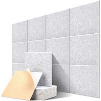 Acoustic panel 12 pieces self-adhesive acoustic panels, 3030cm