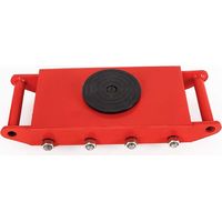 360 degrés rotation 12T tank de manutention haute qualité rouleau de charge lourde châssis rouleau outil de manutention idéal (rouge)