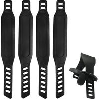Sangles de pédales de vélo, sangles de pédales de vélo d'appartement, sangles de pédales, universelles, 2 paires