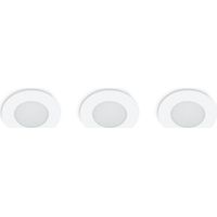 Set aus 3 Einbauspots 5W LED integriert IP65 rund weiß - Prolight