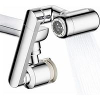1080° Rotating Faucet Extender with Upward Facial Mist, 4 Water Modes & Built-in Filter, Adjustable Swivel Tap Aerator, Water Saving Universal Sink Sprayer for Kitchen & Bathroom Faucet
