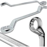 JCB Doppelmaulschlüssel, abgewinkelt 45 Grad, 10x12 mm Cr-V, 12-kant