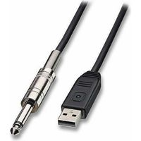 Cavo Adattatore Per Chitarra Da Jack 6,5mm A Usb Per Pc Lunghezza 3 Metri Kl3623