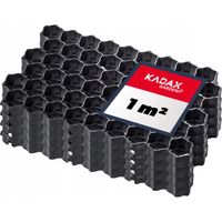 KADAX Griglia per parcheggio per prato da giardino 60x40x4 cm 4 pz.