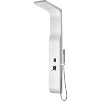 Columna de ducha hidromasaje abs blanco con mexclador mod. Marmore