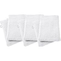 Lot de 6 gants de toilette éponge "Spa" 15 x 21 cm / 400 gr/m² - "Spa" Neige