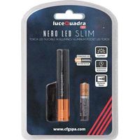2,0 x TORCHE LED NOIRE LED SLIM EXPO LUMIÈRE CARRÉE