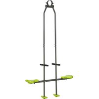 Balançoire antidérapante Irovami pour enfants, en acier et plastique, pour véranda - 3 à 6 ans, 97,5 x 23 x 170 cm, verte