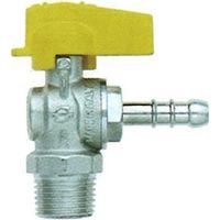 ROBINET D'ANGLE POUR GAZ MÂLE/TUBE RÉALISÉ 1/2 x Ø 9 mm