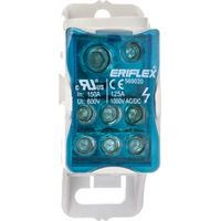 Blocco di distribuzione unipolare 125A blu UDJ 125A 569020