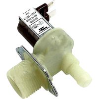 Ersatzteil - 1-Wege-Magnetventil 90° 12 mm - - CANDY, HOOVER, ROSIERES, BLUESKY, SOGELUX, FIRSTLINE, WHIRLPOOL, ZEROWATT, IBERNA, OTSEIN, TEKA, MAYTAG, KELVINATOR, LACO, FRIAC, SERVIS